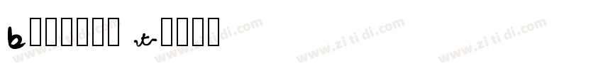 Bodnoff T字体转换